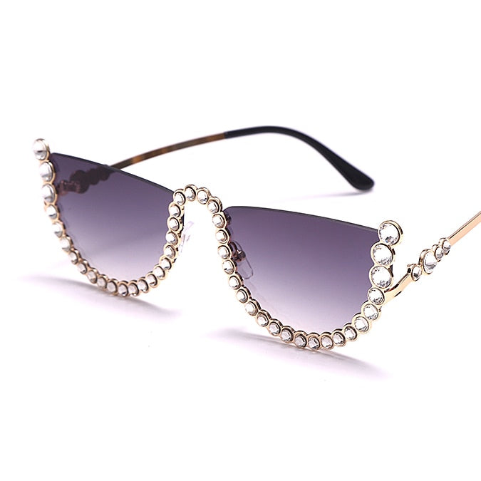 Diamond Cat Eye Sunglasses