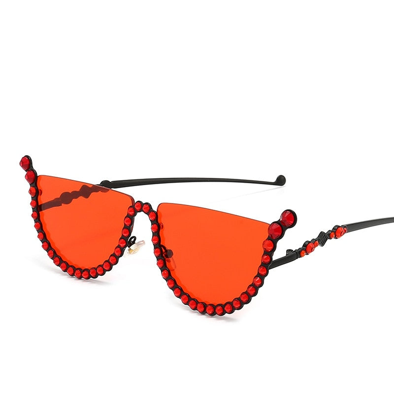 Diamond Cat Eye Sunglasses