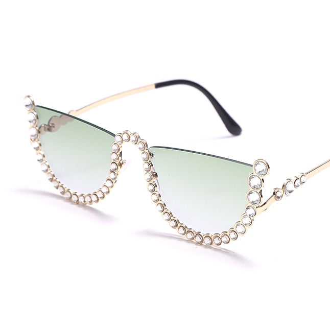 Diamond Cat Eye Sunglasses