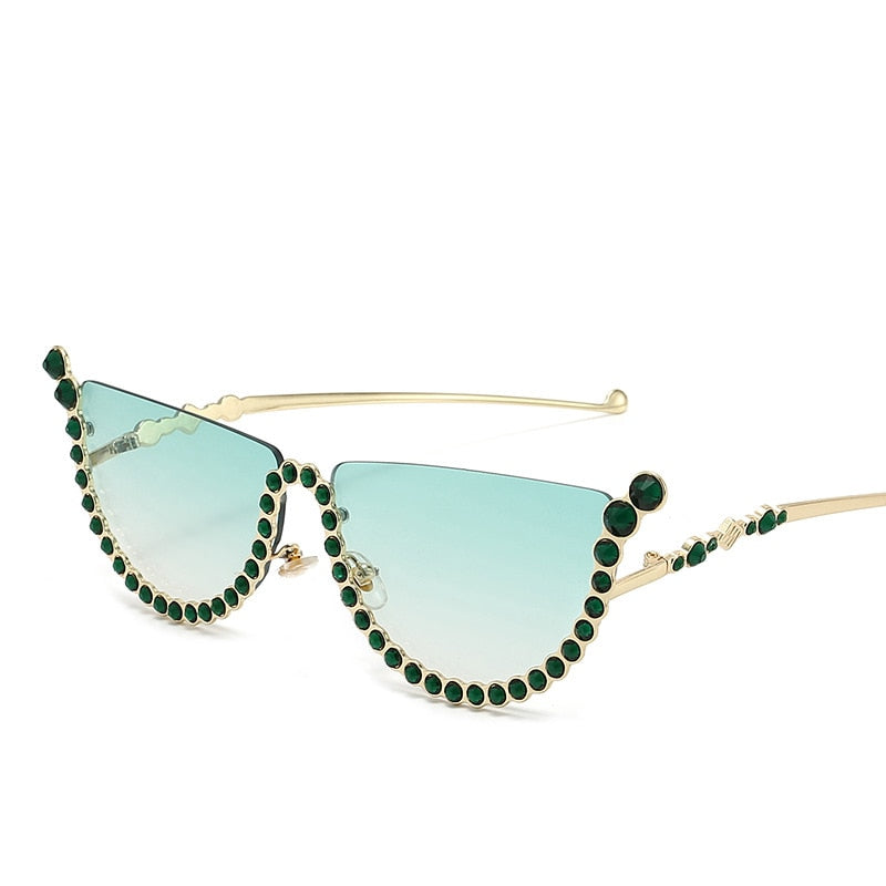 Diamond Cat Eye Sunglasses