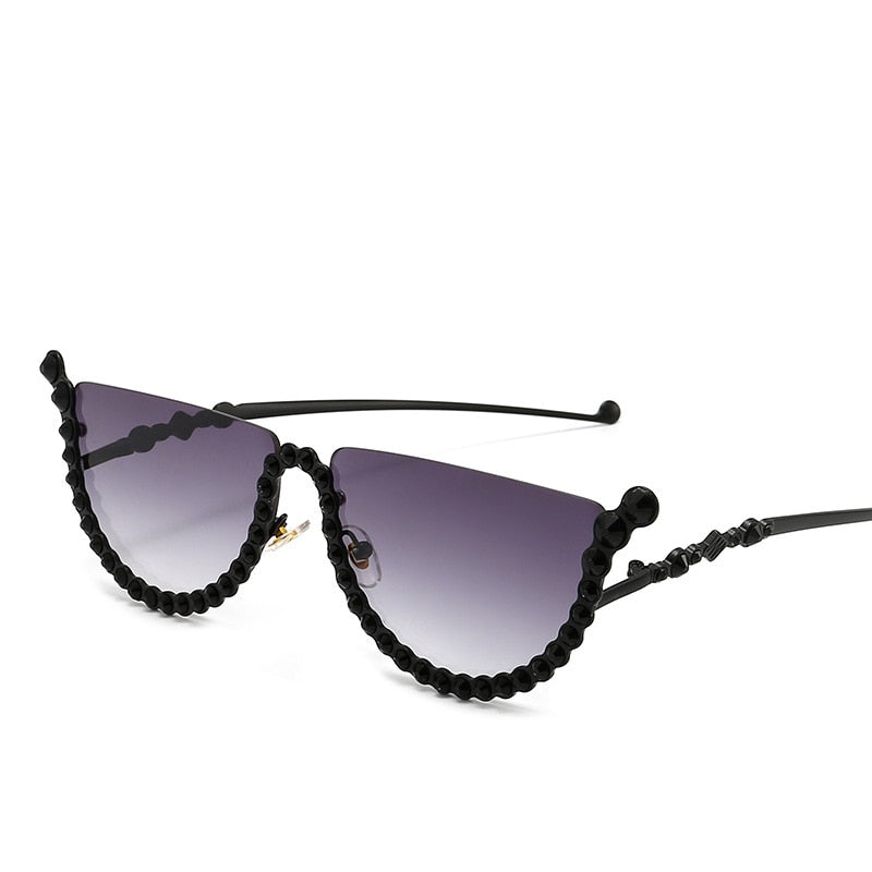 Diamond Cat Eye Sunglasses