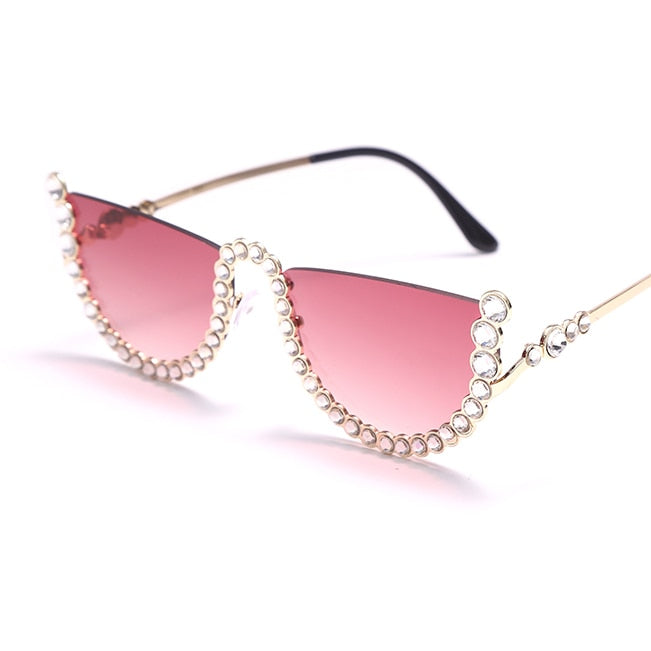 Diamond Cat Eye Sunglasses