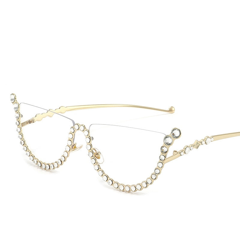 Diamond Cat Eye Sunglasses