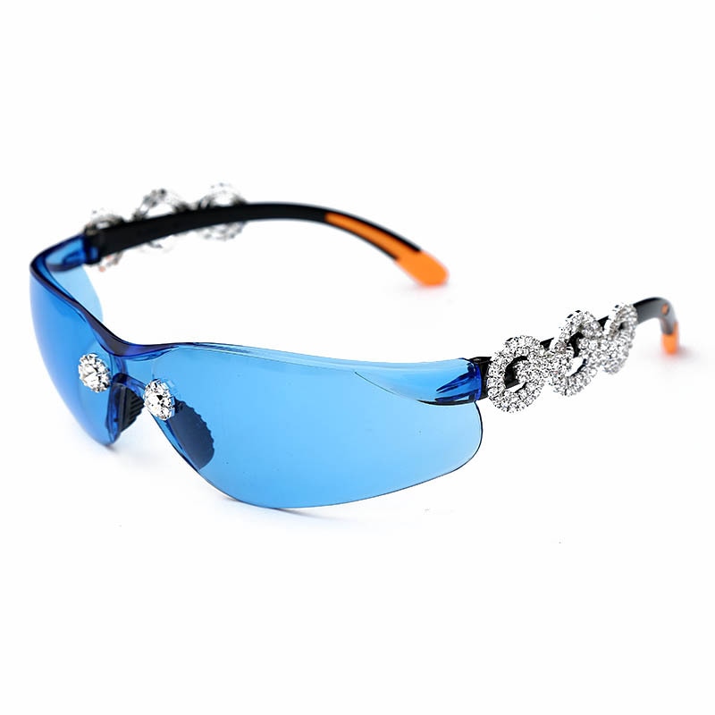 Diamond Rimless Rhinestone Sunglasses