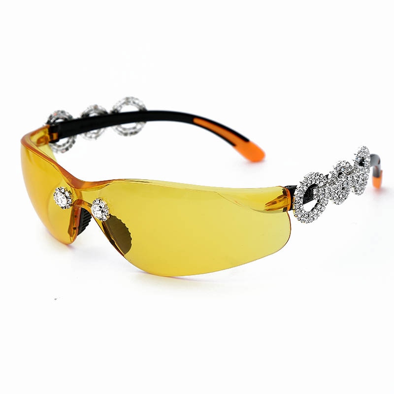 Diamond Rimless Rhinestone Sunglasses