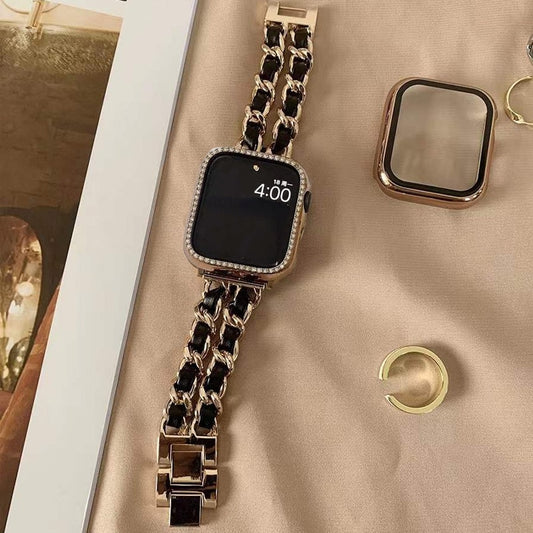 Women Gold Wristband for Apple Watch